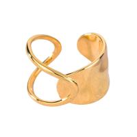 Brass Cuff Finger Ring, plated & for woman 
