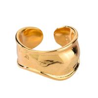 Brass Cuff Finger Ring, plated & for woman, US Ring 