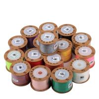 Cuerda de Nylon, Nylón, Joyería & Bricolaje, más colores para la opción, 0.6mm, 120m/Carrete, Vendido por Carrete