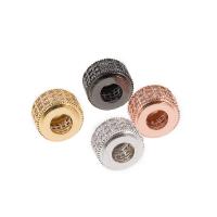 Separadores de Metal, chapado, Bricolaje & micro arcilla de zirconia cúbica, más colores para la opción, 6.26x9.08mm, Vendido por UD