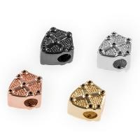 Perles zircon Micro Pave cubes, laiton, Placage, DIY, plus de couleurs à choisir Vendu par PC