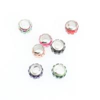 Glas Großes Loch Perlen, Kreisring, DIY & verschiedene Stile für Wahl, keine, 9*9*7mm, Bohrung:ca. 5mm, 100PCs/Tasche, verkauft von Tasche