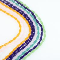 Gefärbte Quarz Perlen, Natürlicher Quarz, DIY & verschiedene Stile für Wahl, keine, 4*9mm, Bohrung:ca. 1mm, 100SträngeStrang/Tasche, verkauft von Tasche