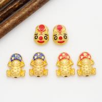 Brass Jewelry Beads, Toad, plated, DIY 15*10MM 