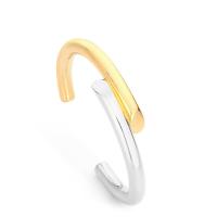 Brass Cuff Bangle, plated, for woman 56mm,6mm,43mm 