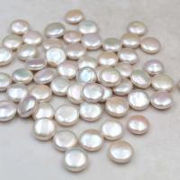 No Hole Cultured Freshwater Pearl Beads, Round, natural & DIY, white, 12mm 