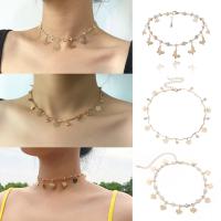 Fashion Choker Necklace, Brass, fashion jewelry & for woman 