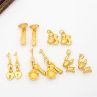 Colgantes de la joyería de cobre amarillo, metal, chapado, Bricolaje & diferentes estilos para la opción, dorado, 30*8mm, Vendido por UD