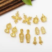 Brass Jewelry Pendants, plated, DIY golden, 10*20mm 