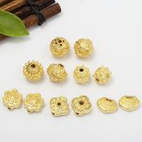 Brass Jewelry Beads, plated, DIY golden, 12mm 