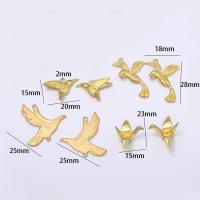 Brass Jewelry Pendants, Bird, plated, DIY golden, 25*25mm 