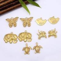 Brass Jewelry Pendants, Animal, plated, DIY golden, 23*20mm Approx 2mm 