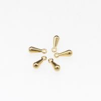 Brass Extender Chain Drop, Teardrop, plated, DIY, golden, 9*3mm 