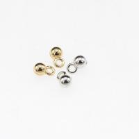 Brass Extender Chain Drop, Round, plated, DIY 4*7mm 