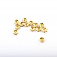 Brass Spacer Beads, Round, plated, DIY, golden, 8*3.5mm 