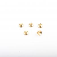Fianzas de joya de latón, metal, chapado, Bricolaje, dorado, 4*8mm, 1000PCs/Bolsa, Vendido por Bolsa