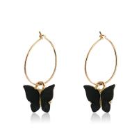 Acrylic Drop Earring, Butterfly, fashion jewelry & for woman 