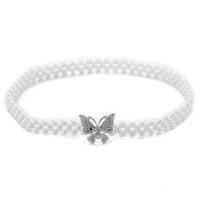 Plastic Pearl Waist Chain, with Zinc Alloy, Butterfly, fashion jewelry & for woman 