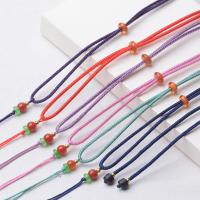 Nylon polypropylène corde de collier, fait à la main, Réglable & bijoux de mode & DIY & unisexe, plus de couleurs à choisir, 2mm .6 pouce, Vendu par brin