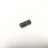 Edelstahl Rohr Perlen, 316 Edelstahl, poliert, DIY, 20mm, Innendurchmesser:ca. 6mm, verkauft von PC