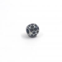 Edelstahl Kugel mit großem Loch, 316 Edelstahl, poliert, DIY & verschiedene Muster für Wahl, Innendurchmesser:ca. 4.5mm, verkauft von PC