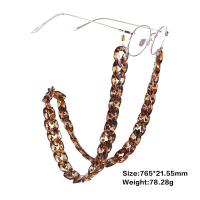 Acrylic Glasses Chain & leopard pattern 