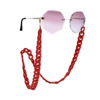Acrylique Chaîne de lunettes, avec caoutchouc, Placage, anti-dérapage, plus de couleurs à choisir  Vendu par brin