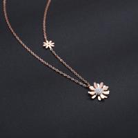 Stainless Steel Jewelry Necklace, 316L Stainless Steel, polished, fashion jewelry & with rhinestone 21cm-50cm 