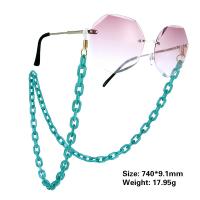 Acrylic Glasses Chain, with Silicone, plated, anti-skidding 