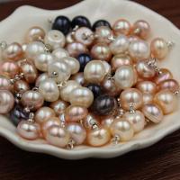 Freshwater Pearl Button Findings, Round, natural & DIY 9-10mm 