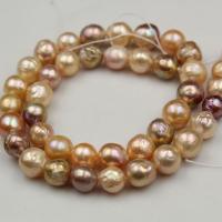 Perles nacres baroques de culture d'eau douce , perle d'eau douce cultivée, Rond, Placage, DIY, 10mm, Vendu par brin
