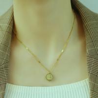 Zirkonia Edelstahl Halskette, plattiert, Modeschmuck & für Frau & mit kubischem Zirkonia, verkauft von Strang