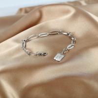Stainless Steel Charm Bracelet, plated, fashion jewelry & for woman 