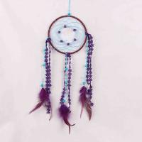 Fashion Dream Catcher, Stainless Steel, with Feather, durable, purple 