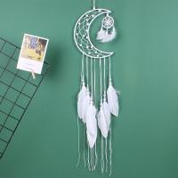 Fashion Dream Catcher, Iron, with Feather, durable, white, 79CM 