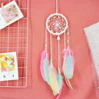 Fashion Dream Catcher, Iron, with Feather, durable, multi-colored 