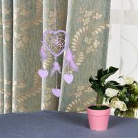 Fashion Dream Catcher, Iron, with Feather, durable, purple 