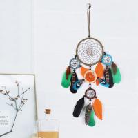 Fashion Dream Catcher, Iron, with Feather, durable, multi-colored 