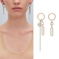 Brass Drop Earring, UV plating, durable, golden 