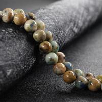 Chrysokoll Perlen, Demidowit, rund, handgemacht, DIY & verschiedene Stile für Wahl, 8mm/10mm, verkauft von Strang