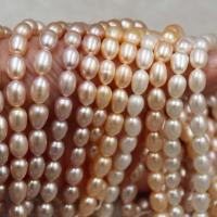 Perles d'eau douce de culture de riz, perle, ellipse, naturel, DIY & styles différents pour le choix, plus de couleurs à choisir, 8-9mm, Vendu par brin