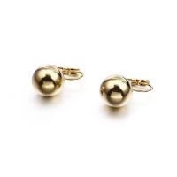 Titanium Steel Lever Back Earring, gold color plated & for woman 