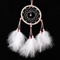 Fashion Dream Catcher, Feather, with ABS Plastic, handmade, durable & woven pattern 