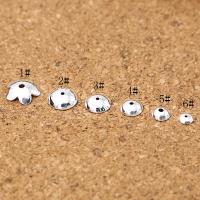 Sterling Silver Bead Caps, 925 Sterling Silver, silver color plated 