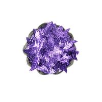 PET Sequin, plated, cute & DIY, purple Approx 