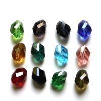 Synthetic Quartz Beads, Helix, DIY & faceted, mixed colors, 8*6mm 