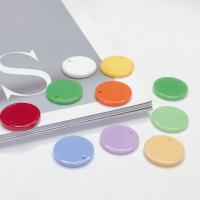 Solid Color Resin Pendants, DIY 15mm 