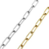 Stainless Steel Cable Link Chain, plated, DIY 