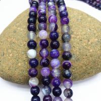 Natural Lace Agate Beads, Round, polished, DIY purple cm 