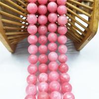 Rhodonite Beads, Rhodochrosite, Round, polished, DIY rose pink m 
